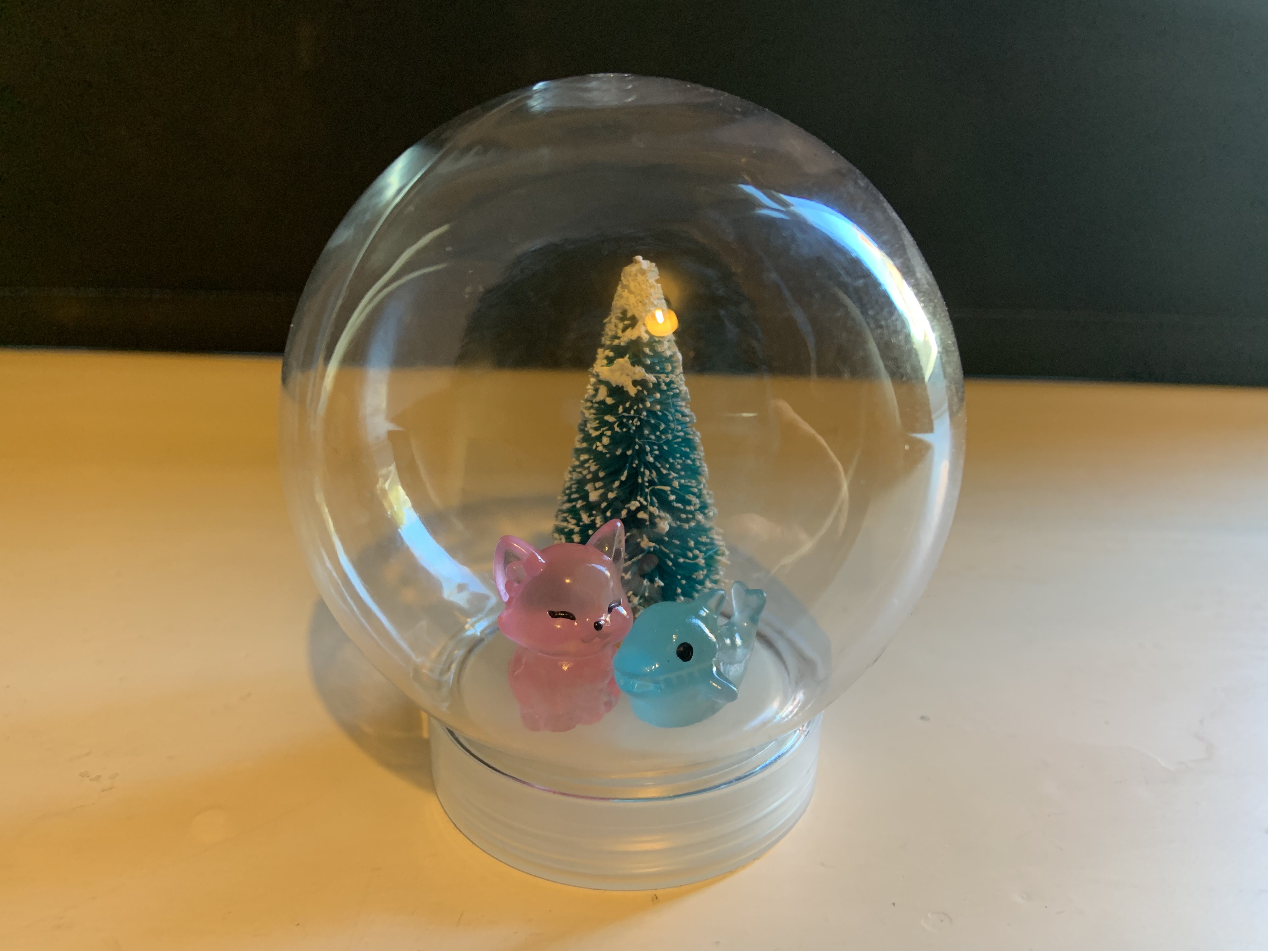Fox & Dolphin Snowglobe