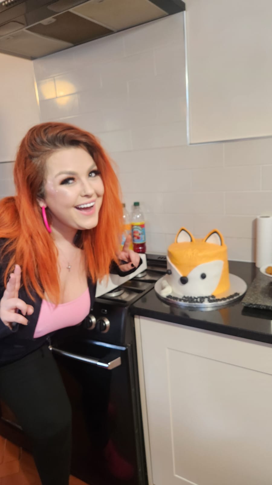 Foxxx Parties January 2026 Mandy Foxxx and her birthday cake